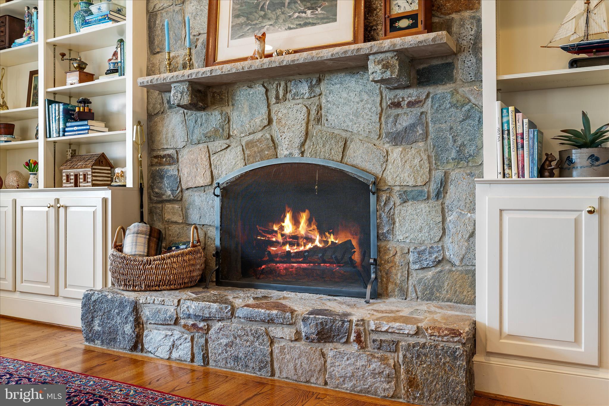 17635 Harmony Church Road Hamilton, VA 20158 - Photo 38 of 104 Stone wood burning fireplace is one of four