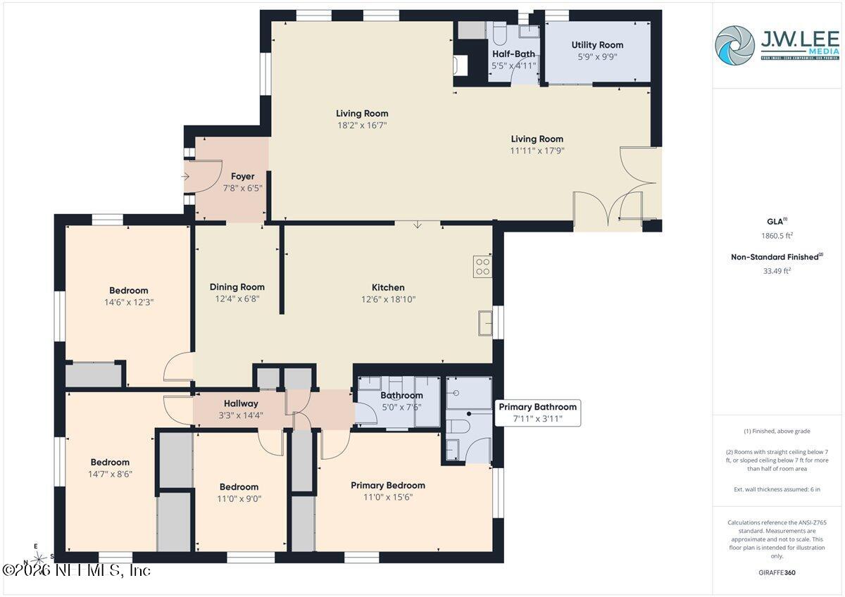 8712 Mathonia Avenue Jacksonville, FL 32211 - Photo 33 of 33 Floorplan