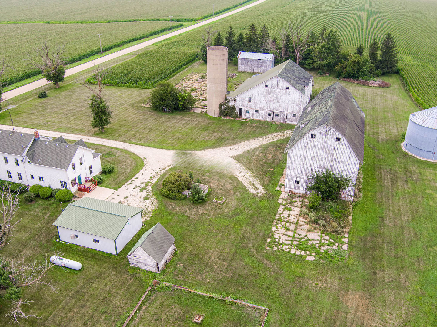 3877 Rich Road Malta, IL 60150 - Photo 2 of 43 an aerial view of a house with outdoor space