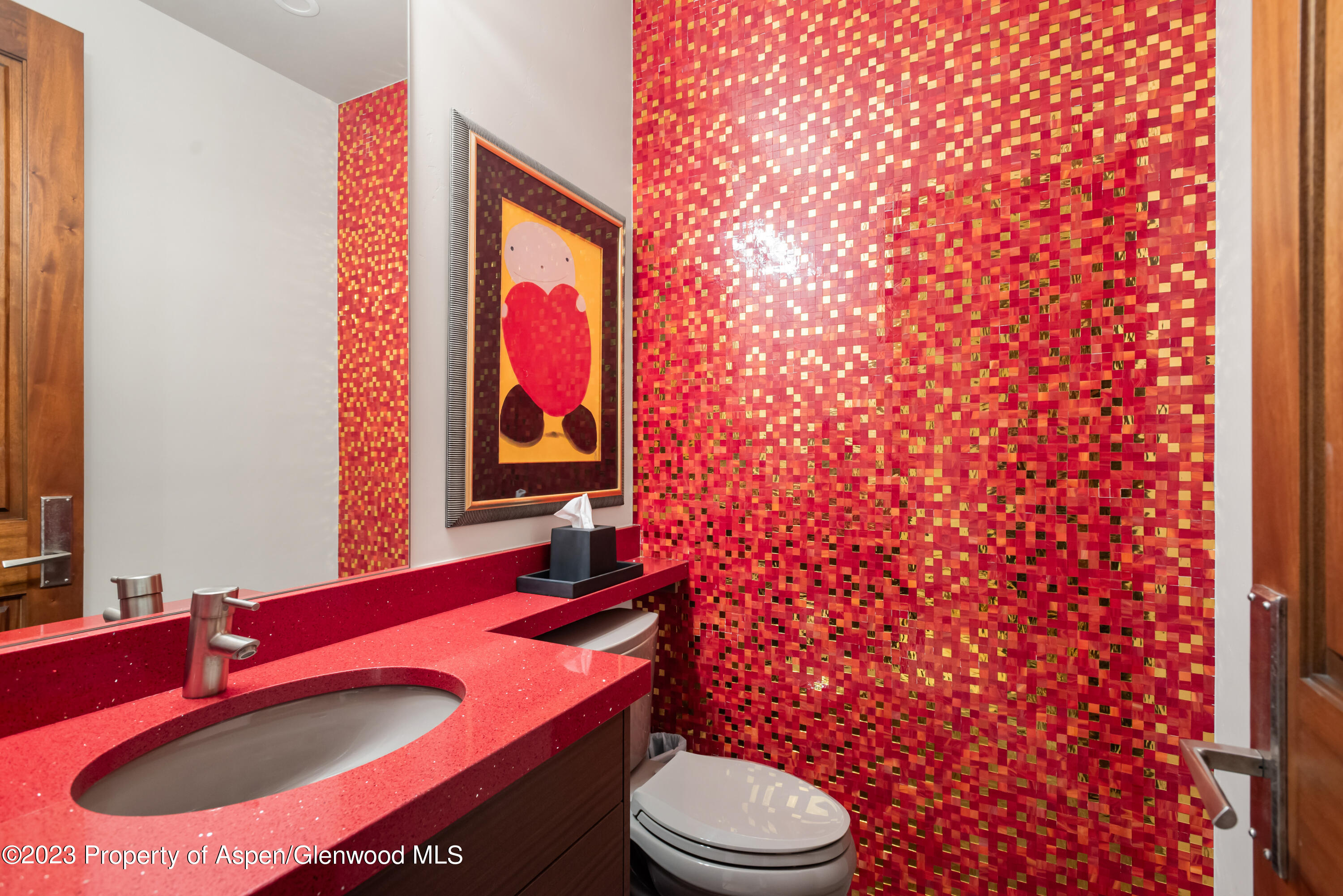 970 Powder Lane Aspen, CO 81611 - Photo 54 of 68 a bathroom with a sink toilet and mirror