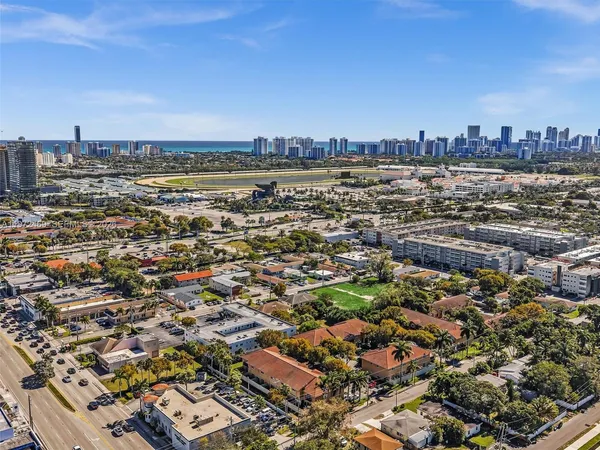 an aerial view of a city