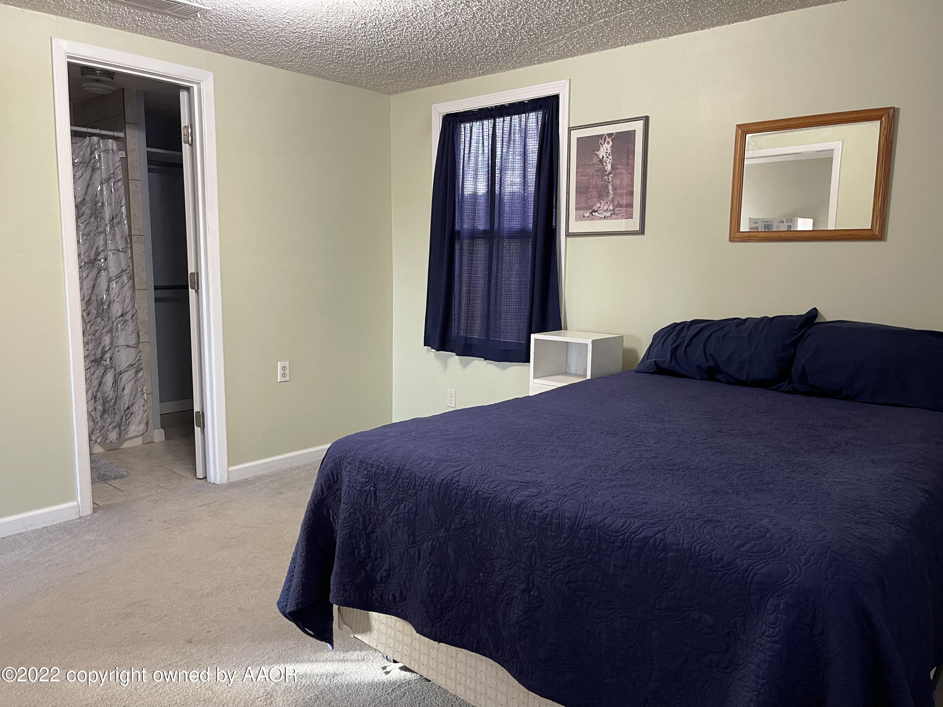 810 Ave Q Sunray, TX 79086 - Photo 18 of 29 a bedroom with a bed and cabinets
