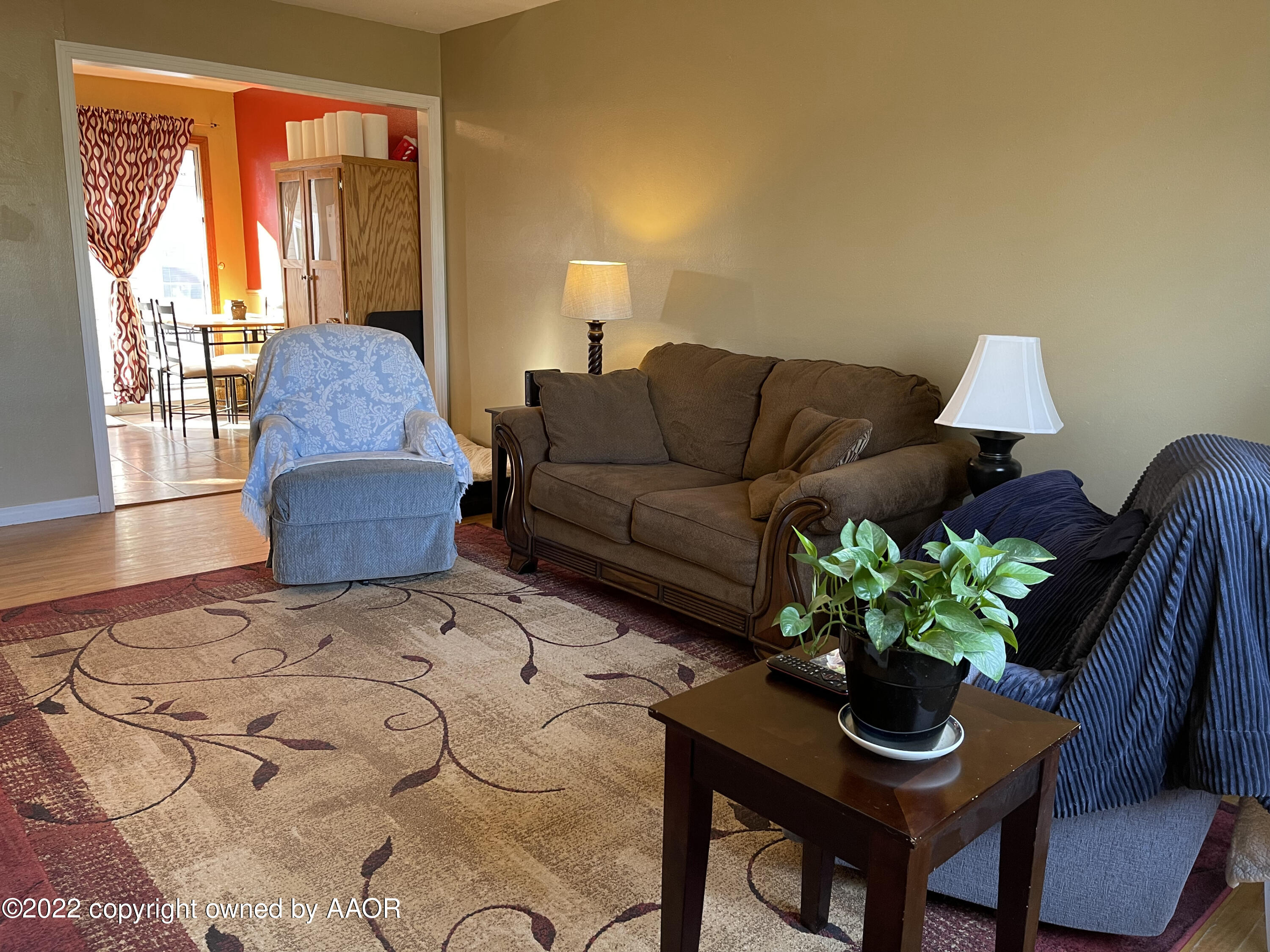 810 Ave Q Sunray, TX 79086 - Photo 3 of 29 a living room with furniture and a potted plant