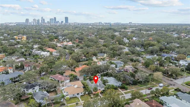 a view of swimming pool from a room