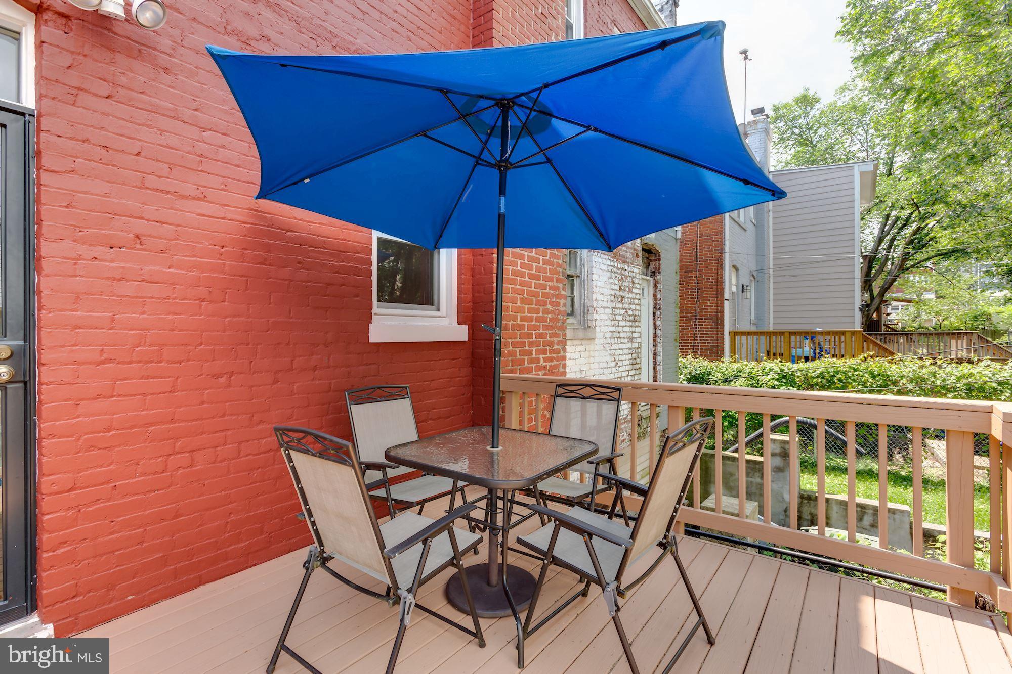 711 Tewkesbury Place Northwest Washington, DC 20012 - Photo 13 of 15 Rear Deck