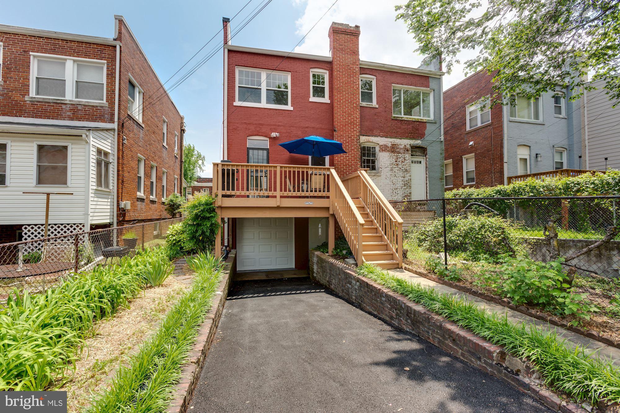 711 Tewkesbury Place Northwest Washington, DC 20012 - Photo 14 of 15 Rear Deck & Garage
