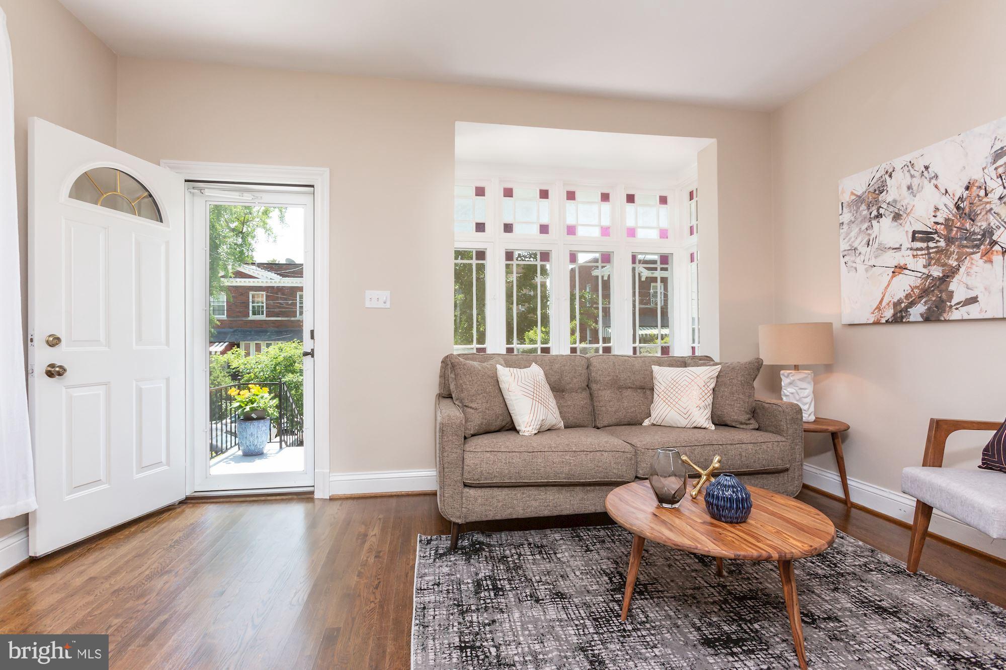 711 Tewkesbury Place Northwest Washington, DC 20012 - Photo 3 of 15 Bright Living Room