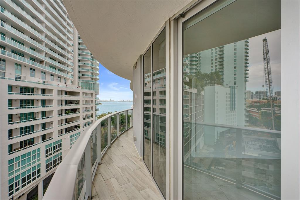 488 Northeast 18th Street, Unit 801 Miami, FL 33132 - Photo 18 of 46 a view of balcony with wooden floor