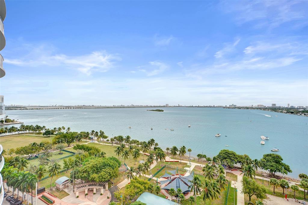 488 Northeast 18th Street, Unit 801 Miami, FL 33132 - Photo 19 of 46 a view of a lake with a city