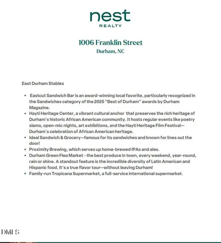 $680,000 | 1006 Franklin Street, Durham, NC 27701