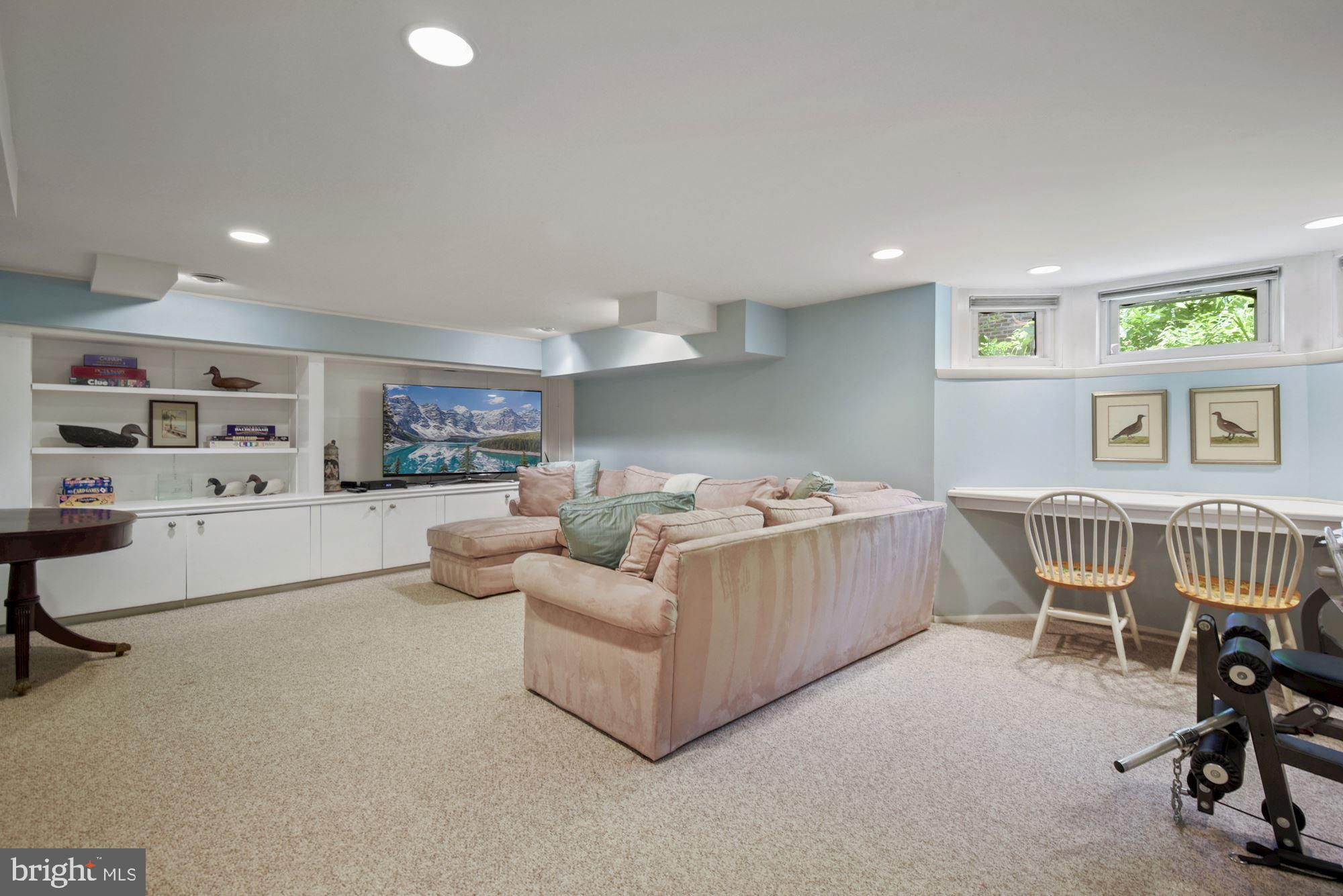 7004 Beechwood Drive Chevy Chase, MD 20815 - Photo 47 of 59 Lower Level Recreation Room