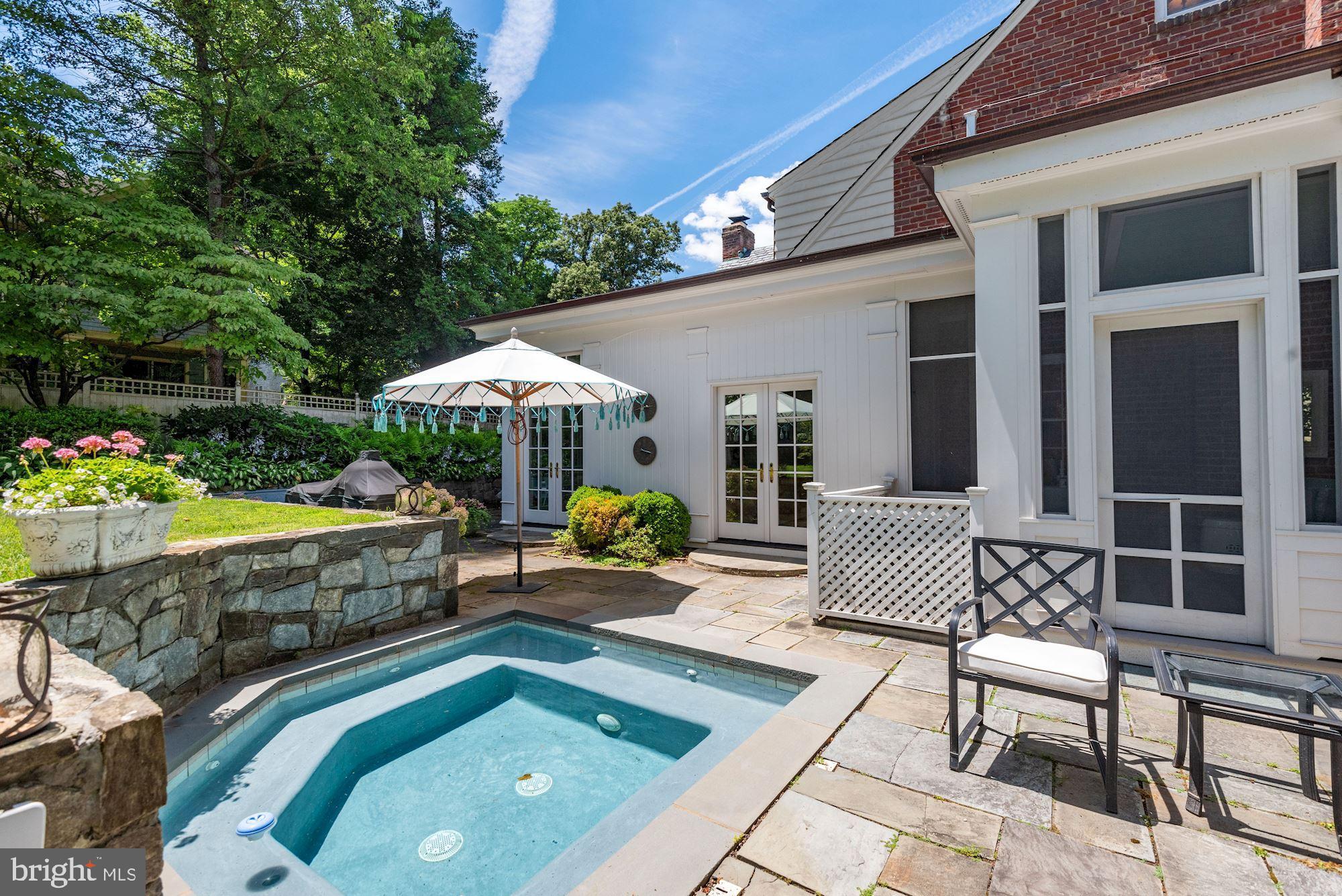 7004 Beechwood Drive Chevy Chase, MD 20815 - Photo 5 of 59 Hot Tub/Dipping Pool Yard View