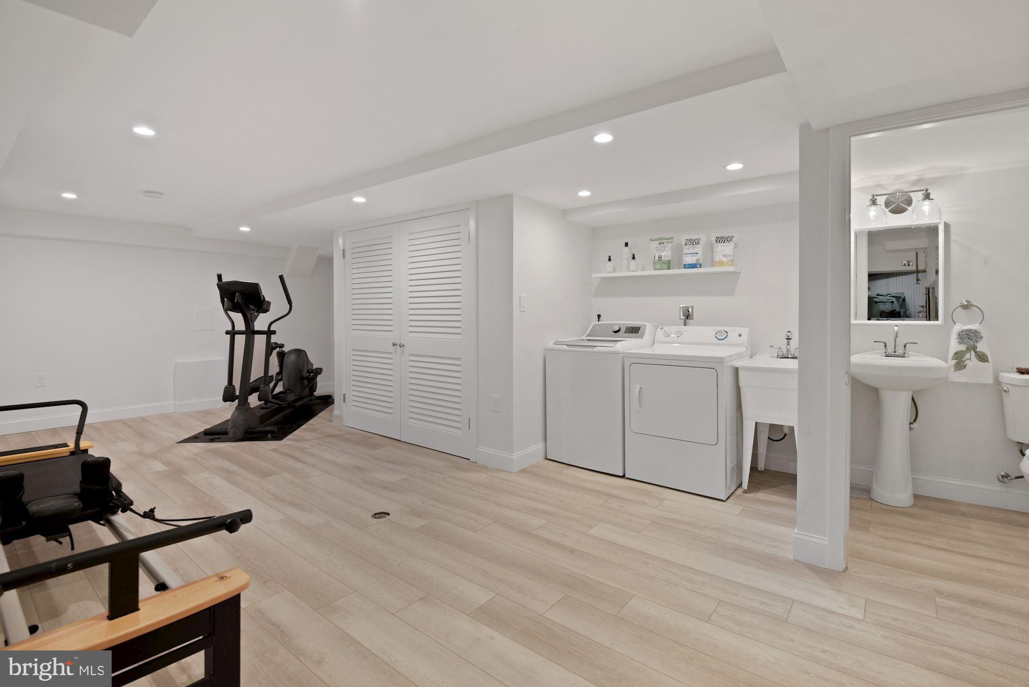 7004 Beechwood Drive Chevy Chase, MD 20815 - Photo 51 of 59 Lower Level Laundry Room/Gym