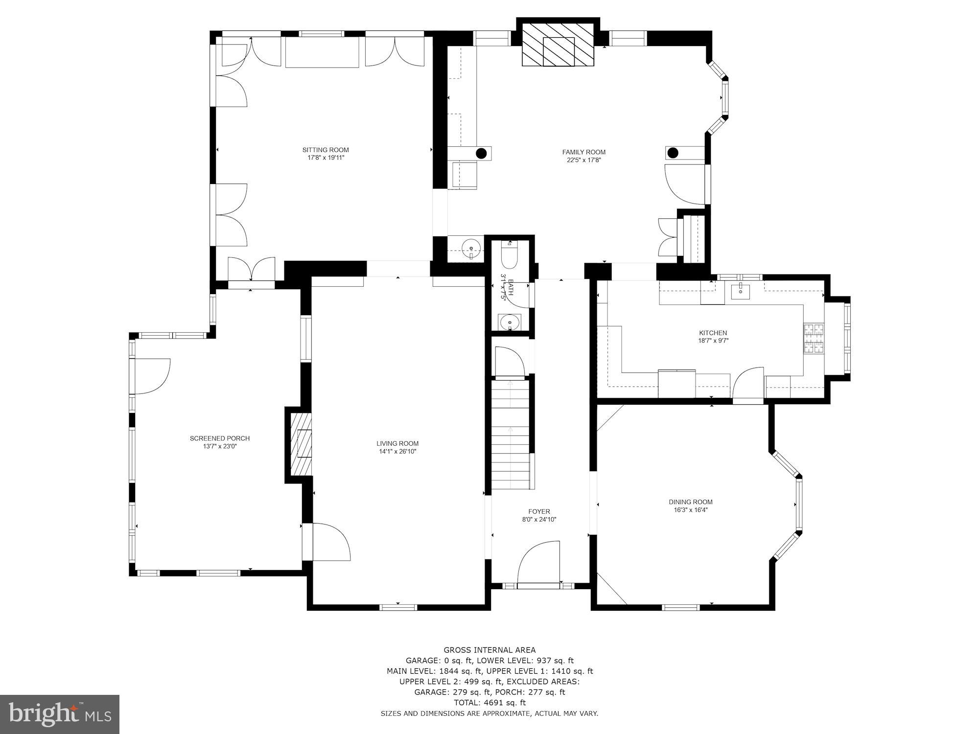 7004 Beechwood Drive Chevy Chase, MD 20815 - Photo 55 of 59 Main Level Floor Plans