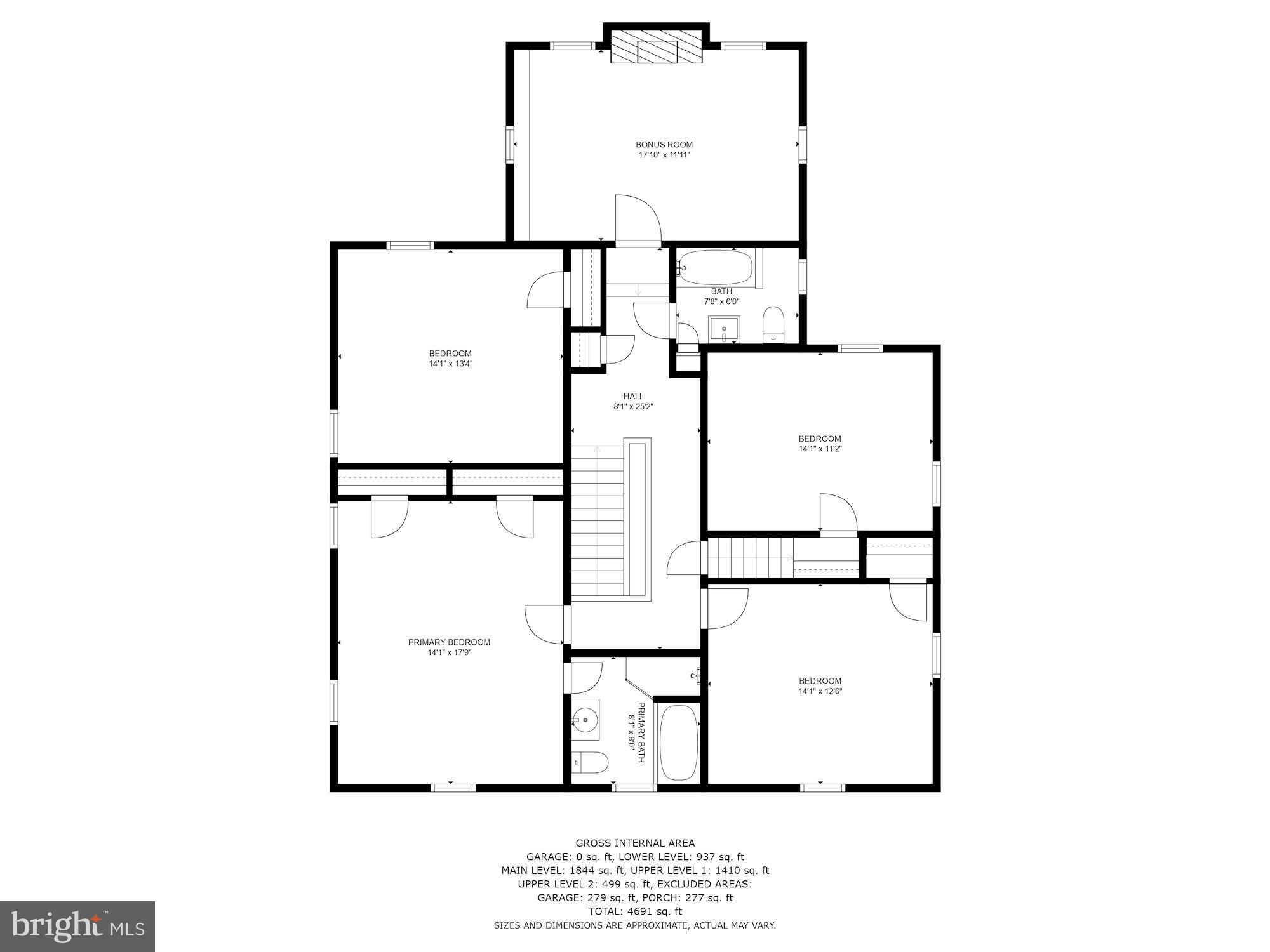 7004 Beechwood Drive Chevy Chase, MD 20815 - Photo 56 of 59 2nd Level Floor Plans