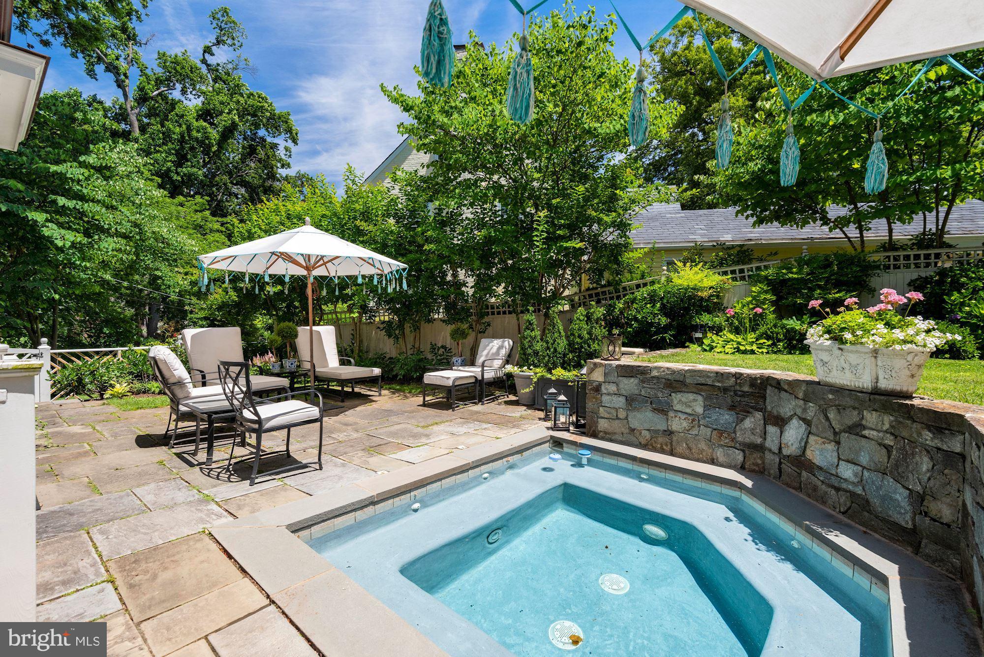 7004 Beechwood Drive Chevy Chase, MD 20815 - Photo 6 of 59 Hot Tub/Dipping Pool Yard View