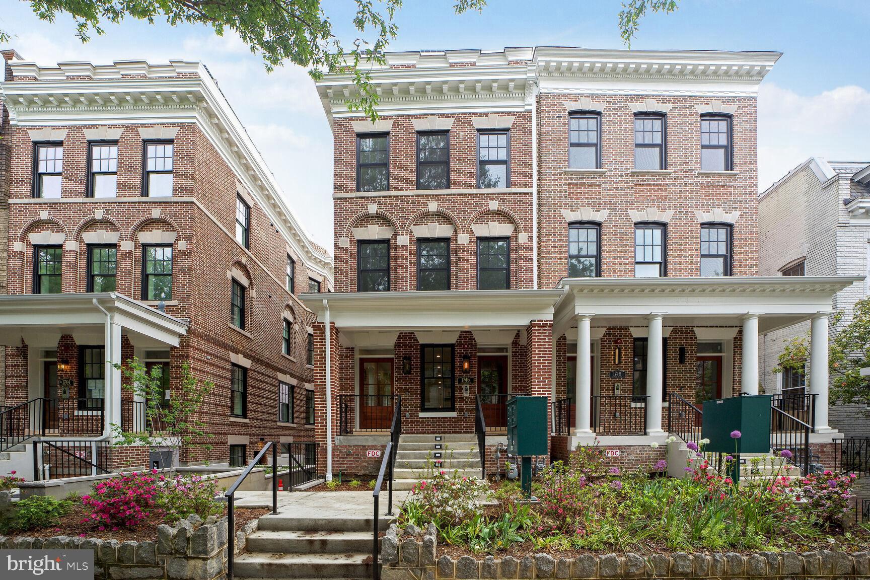 1744 Lanier Place Northwest, Unit 1 Washington, DC 20009 - Photo 2 of 39 front view of a brick building