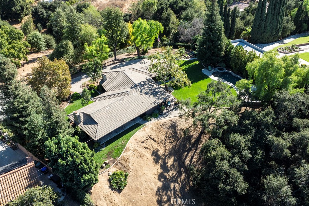 3305 Rancho Rio Bonita Road Covina, CA 91724 - Photo 66 of 71 an aerial view of a house with a yard and garden