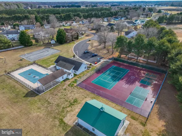 an aerial view of a houses
