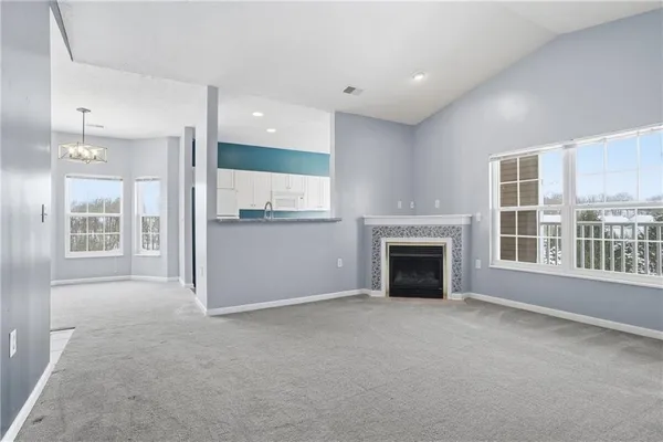 a view of an empty room