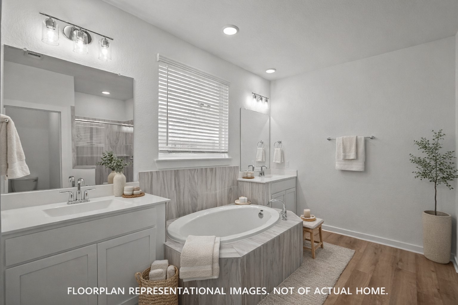 443 6th Street Magnolia, TX 77355 - Photo 14 of 19 a bathroom with a sink a toilet and mirror