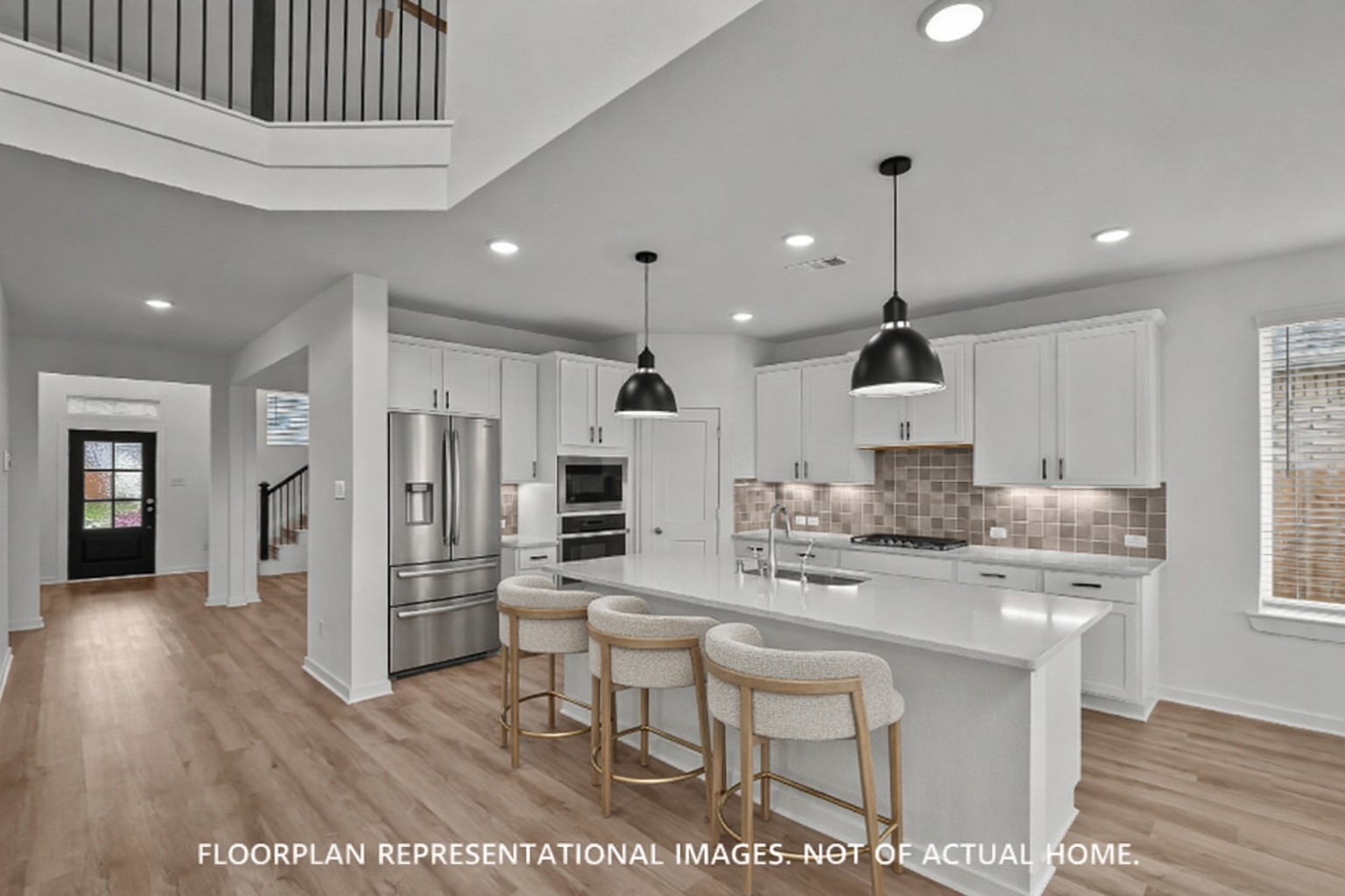 443 6th Street Magnolia, TX 77355 - Photo 6 of 19 a kitchen with stainless steel appliances kitchen island granite countertop a sink and refrigerator
