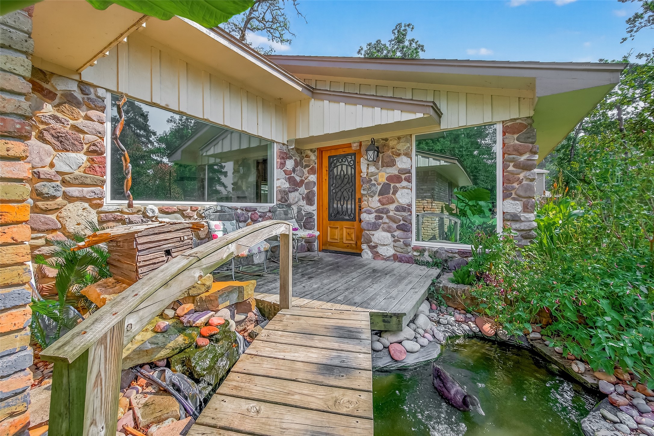 701 St Lawrence River Road Montgomery, TX 77316 - Photo 5 of 35 bridge and duck pond by your front door