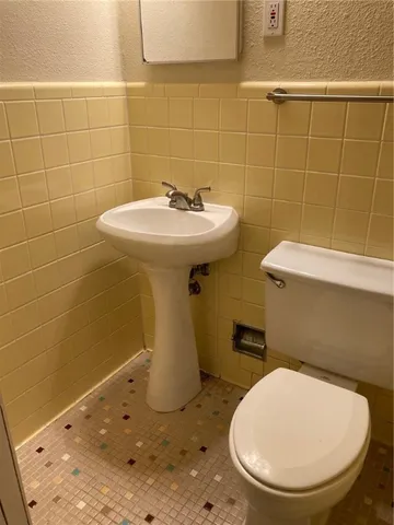 a bathroom with a sink and a toilet