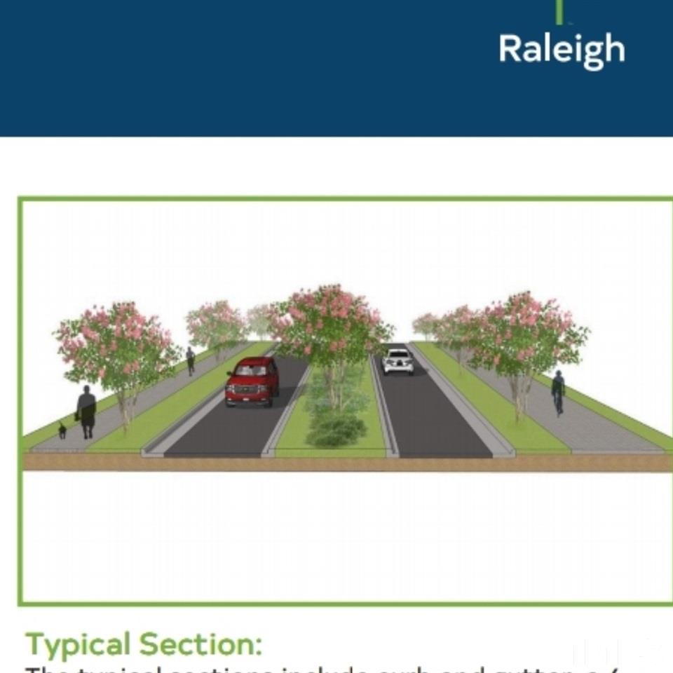 3616 Morningside Drive Raleigh, NC 27607 - Photo 27 of 29 City of Raleigh artist's rendering of Blue Ridge Street Project