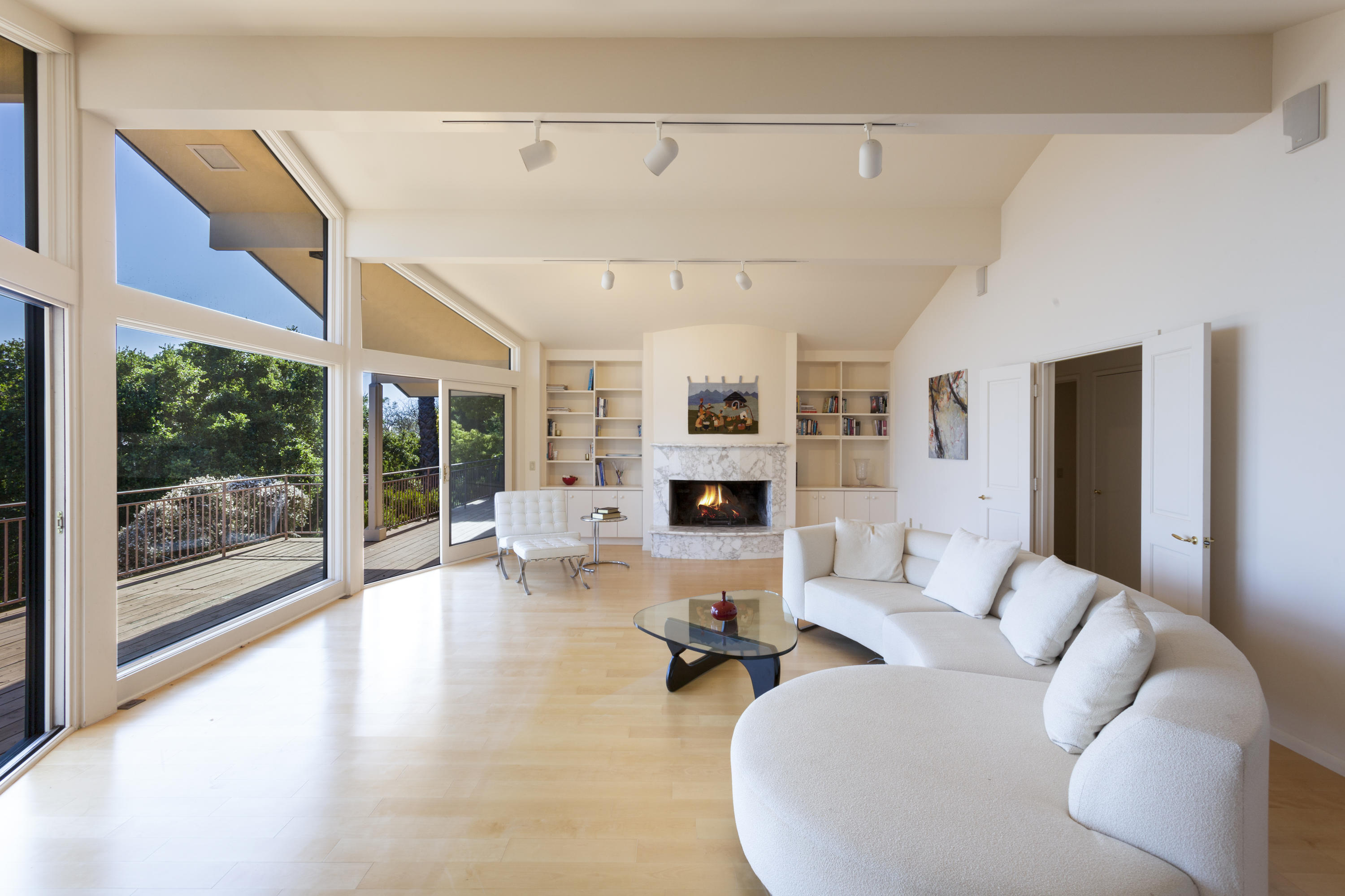 1568 Franceschi Road Santa Barbara, CA 93103 - Photo 4 of 16 a living room with furniture and a fireplace