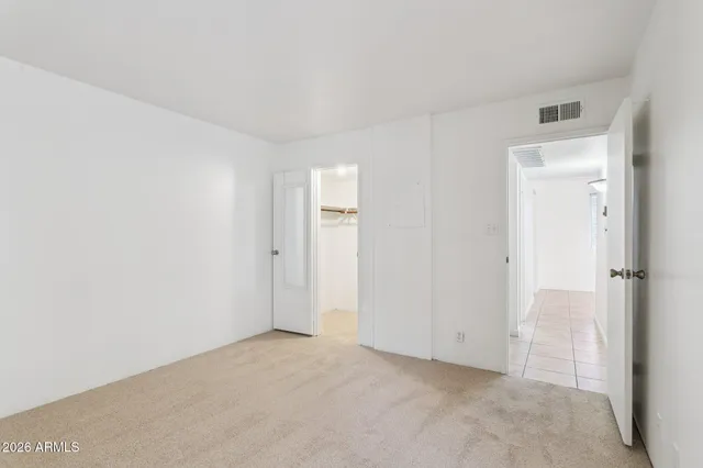 a view of an empty room