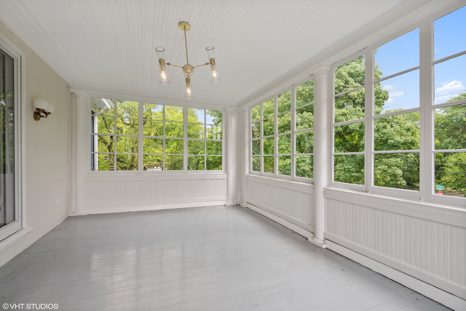 160 Sheridan Road Glencoe, IL 60093 - Photo 27 of 46 a view of an empty room with a window and kitchen view