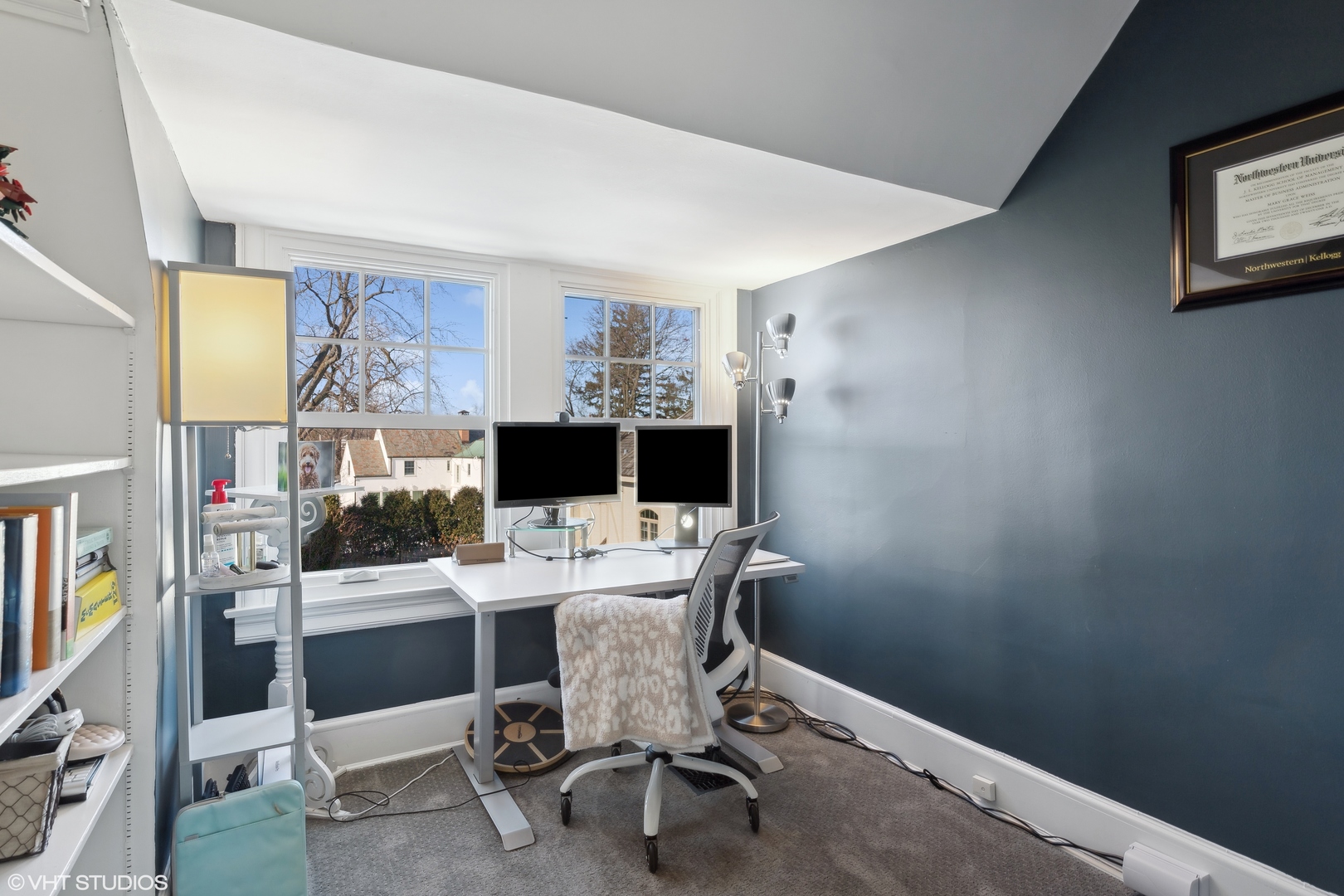 160 Sheridan Road Glencoe, IL 60093 - Photo 34 of 46 a view of a workspace with furniture and a window