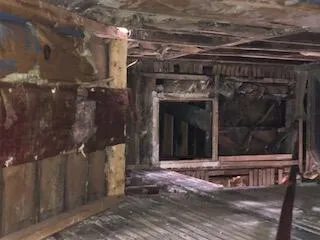 a view of water heater room