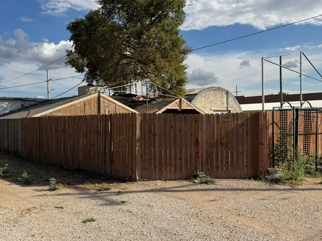 a backyard of a house