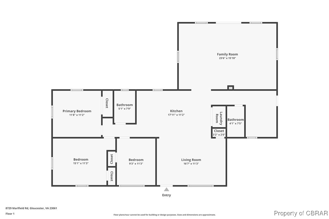 8729 Marlfield Road Gloucester, VA 23061 - Photo 32 of 32 Floor plan