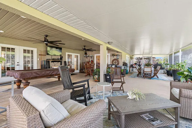 a front view of a house with swimming pool