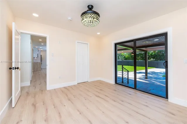 a view of an empty room