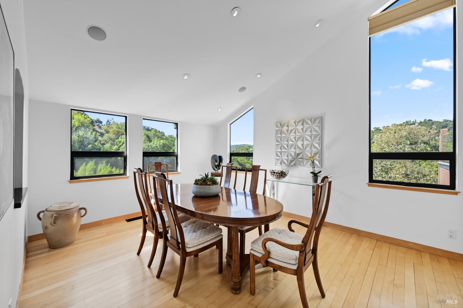 103 Holstein Road San Anselmo, CA 94960 - Photo 14 of 66 a view of a dining room with furniture window and wooden floor