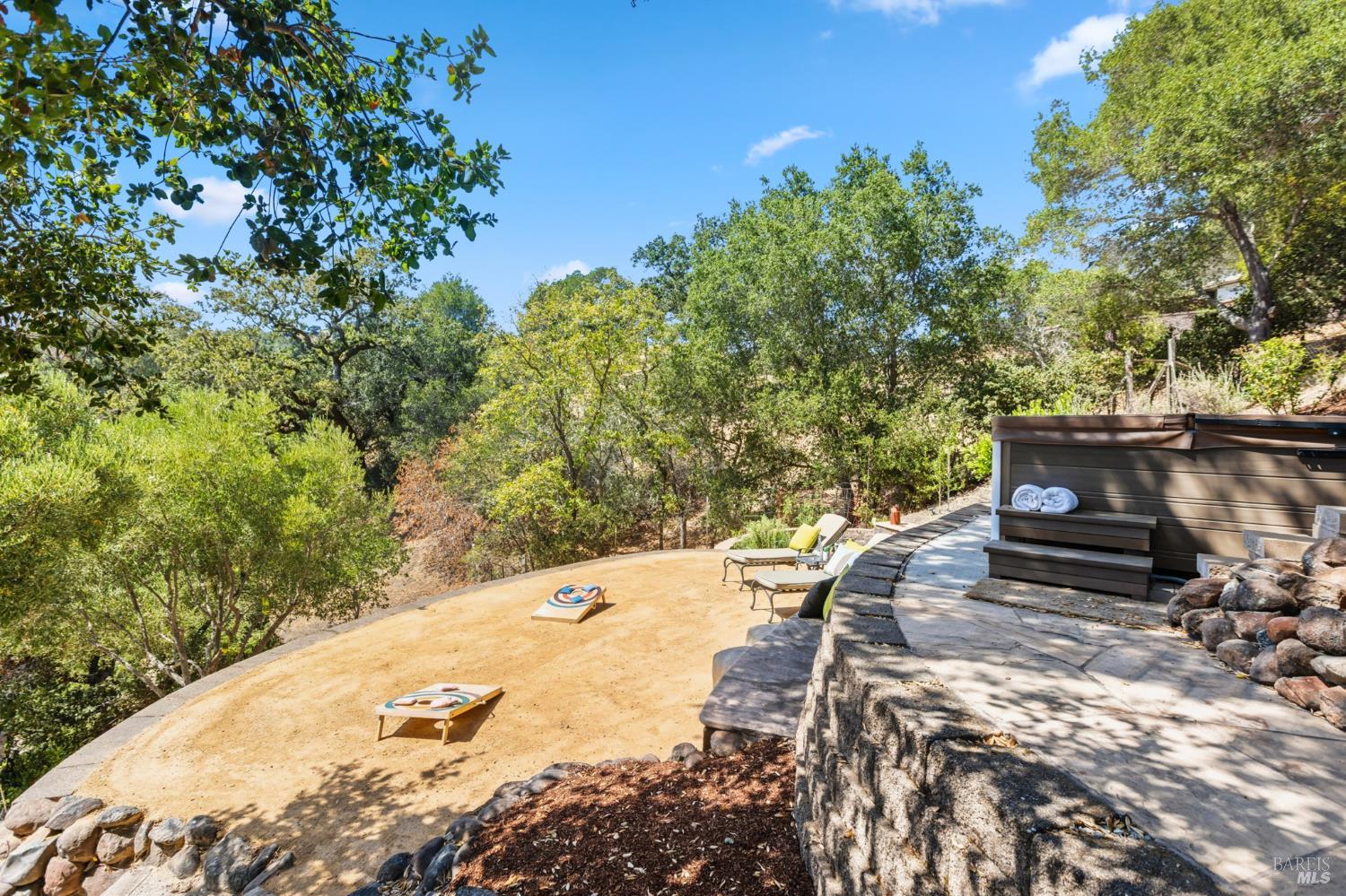 103 Holstein Road San Anselmo, CA 94960 - Photo 56 of 66 a view of a backyard with sitting area