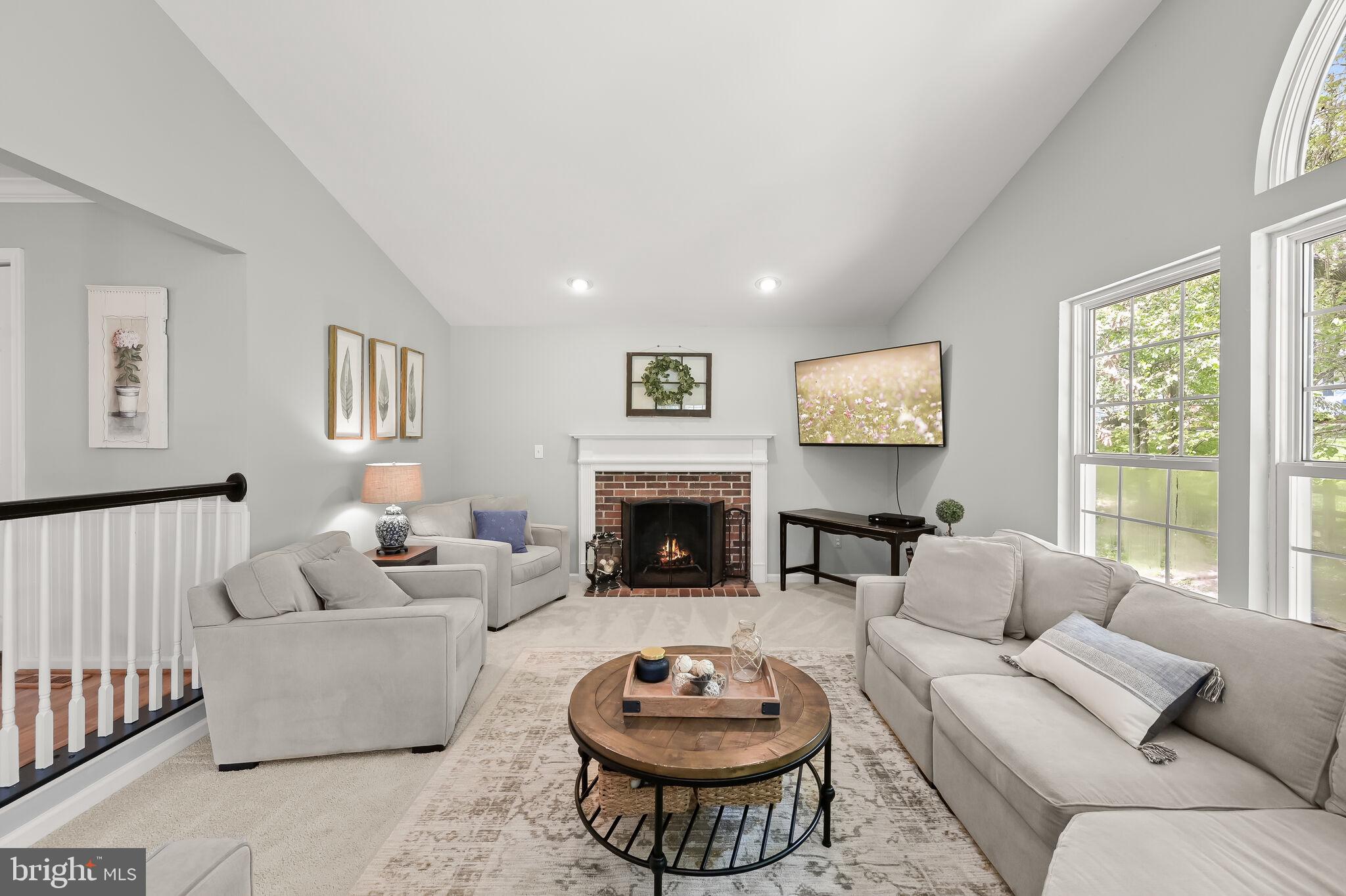 4374 Columbia Road Ellicott City, MD 21042 - Photo 21 of 73 Family Room | Cathedral Ceilings | Fireplace