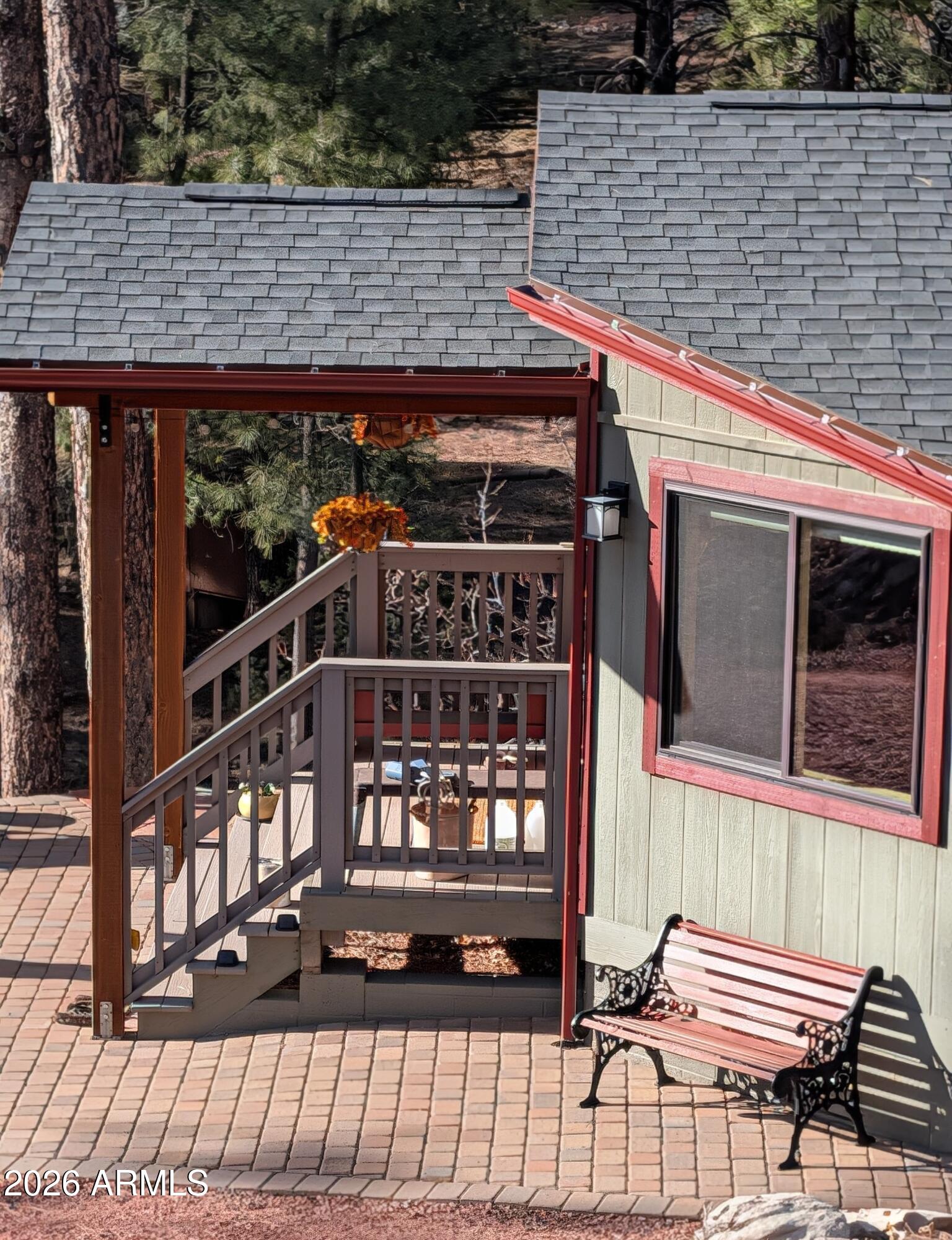 396 Leisure Lane Payson, AZ 85541 - Photo 2 of 61 a view of a balcony with two chairs and a table