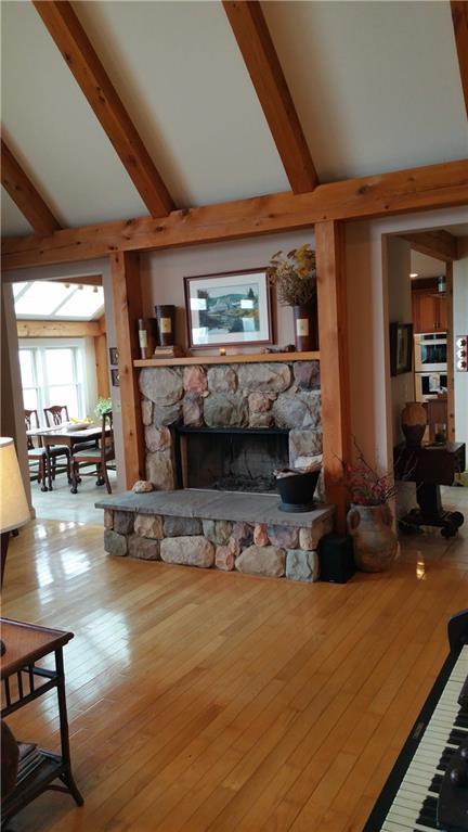 248 Upper Bluff Road Northport, ME 04849 - Photo 14 of 35 Wood burning "stone" fireplace adds...