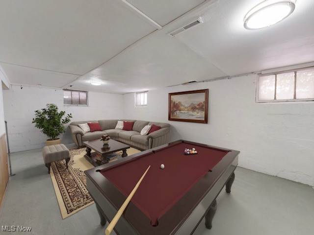 5954 Maplewood Road Cleveland, OH 44124 - Photo 34 of 47 Recreation room with concrete flooring and billiards