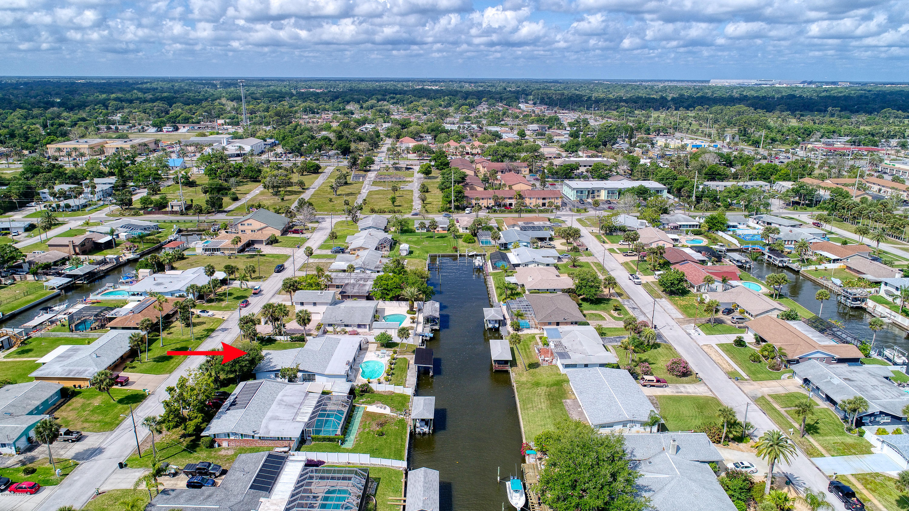 140 Reef Road South Daytona, FL 32119 - Photo 53 of 56 140ReefRoad_Drone-12_arrow
