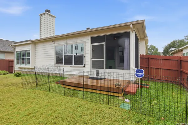 a house view with a garden space