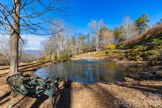 a view of a lake from a balcony