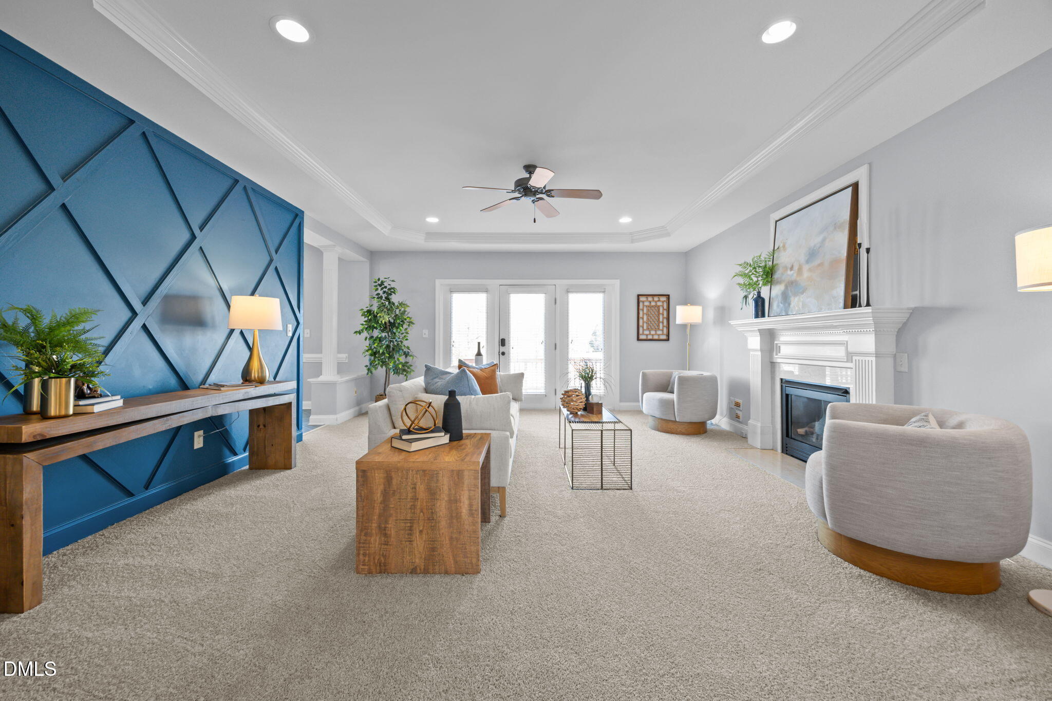 450 Seastone Street Raleigh, NC 27603 - Photo 2 of 47 a living room with furniture and a fireplace