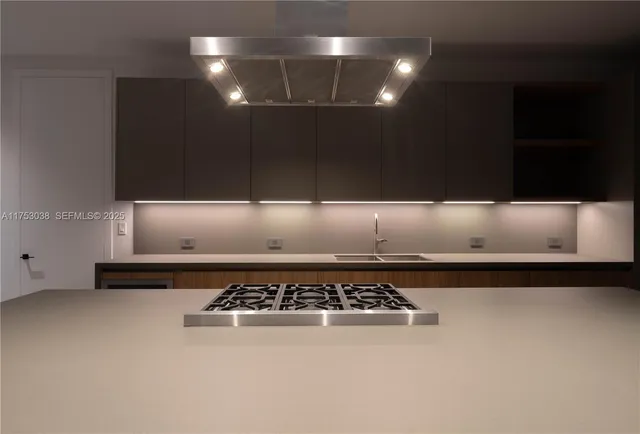 a close view of stove top oven