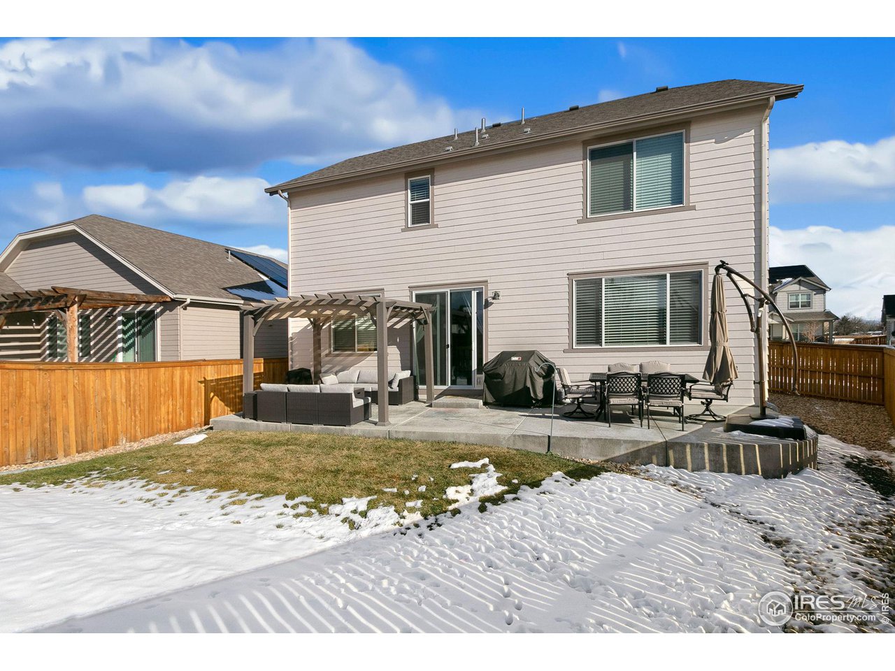 531 Ranchhand Drive Berthoud, CO 80513 - Photo 23 of 34 a view of a house with a swimming pool